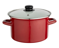 Altom Garnek emaliowany 22 cm 3,6 l pokrywka merlot indukcja - 1611127 - zdjęcie 3